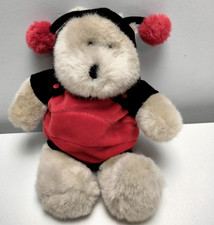 Starbucks Bearista 2001 Ladybug Plush 8" Red Black Wings Pom Pom Antennae Toy