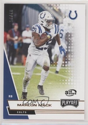2020 Panini Playoff 3rd Down 2/25 Marlon Mack #60 2qw