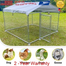 6.56x6.56' Outdoor Pet Dog Run House Kennel Shade Cage Enclosure w/Cover Playpen