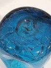 Vintage~Blenko Glass ~15-Ounce Tumbler~Crackle Pinched Dimple~Blue — photo 8