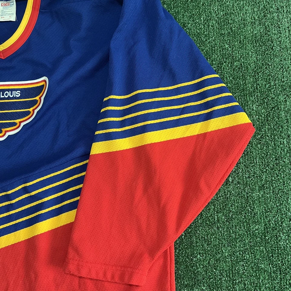 Vintage St. Louis Blues Hockey Jersey CCM Mens XL NHL Embroidered Logo 90s - Image 3 of 4