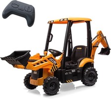 4 in 1 Ride on Excavator Bulldozer 12V Kids Electric Vehicle with Remote Control