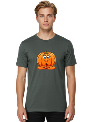 Namaste-Pumpkin Mens Graphic Tee, 100% Cotton, Casual Summer Wear