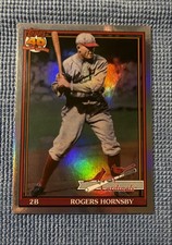 2021 Topps Archives - 1991 Topps Rogers Hornsby #193 Rainbow Foil /150