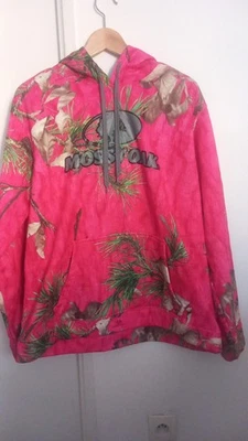 Mossy Oak pull à capuche camouflage rose logo homme taille XXL/2XG (20) - Photo 1/3