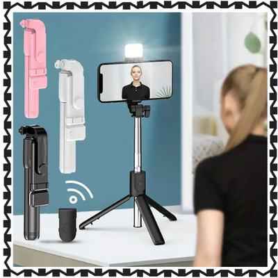 3-in-1 Selfie Stick, 360° Rotation with Remote Control, Portable Phone Holder