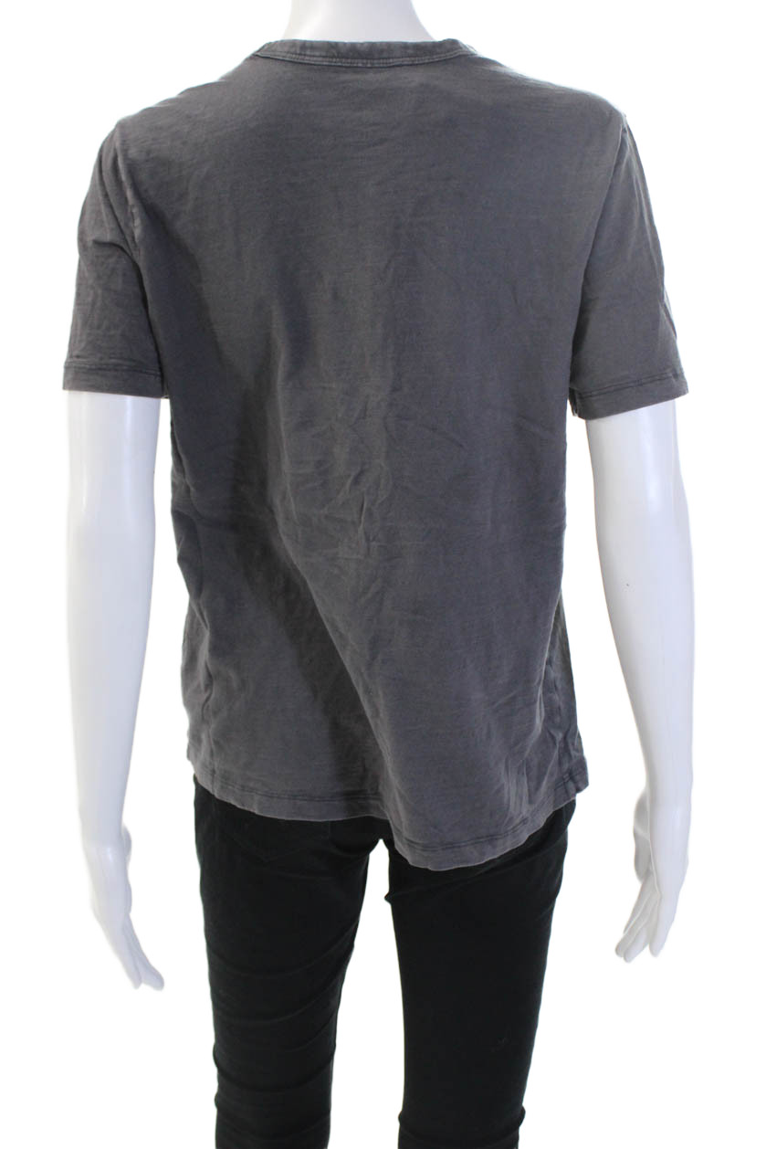 Universal Thread Women Basic Dark Gray Cotton VNe… - image 3