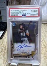 2021 Bowman Draft - Chrome Draft Pick Autographs Lonnie White Jr. PSA 10