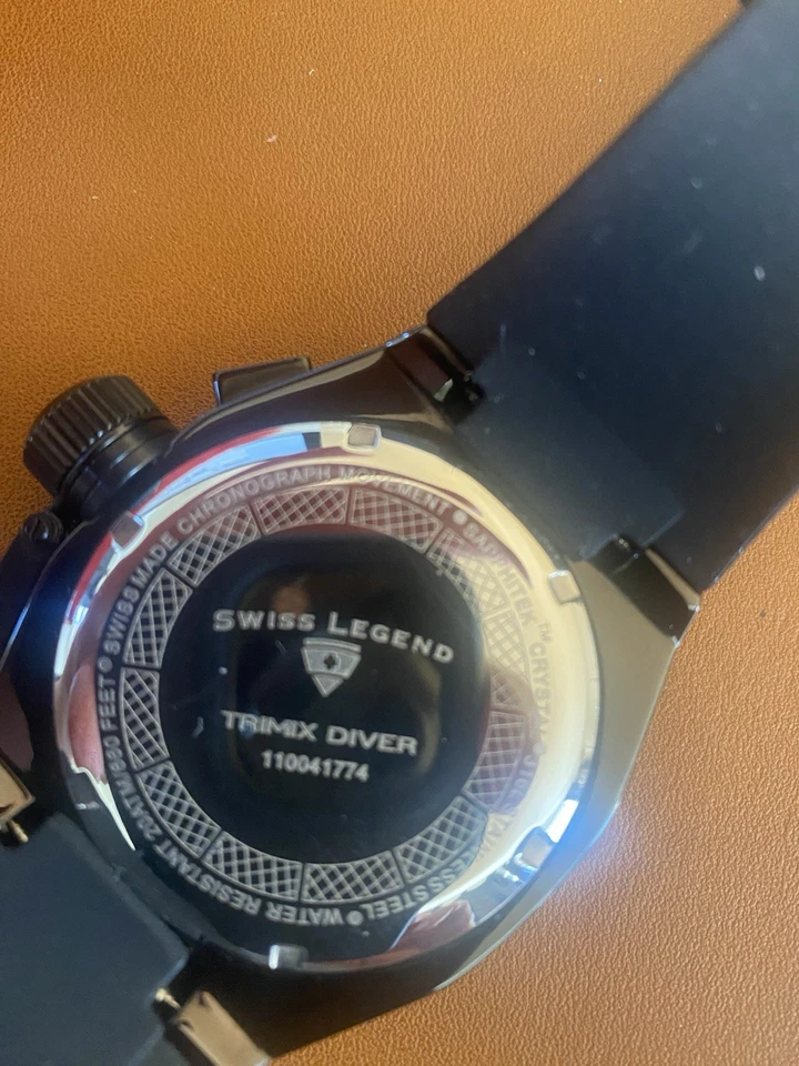 Swiss Legend Trimix Diver Needs Battery And Day Of The Week Hand Is Loose - Image 3 of 4