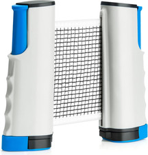 Retractable Ping Pong Net, Upgrade Table Tennis Net Stands Upright without Saggi