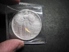 One Troy Ounce .999 Fine Silver Round  Large Round