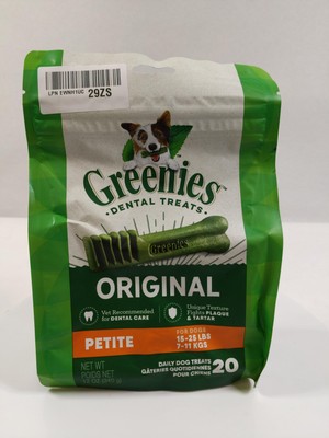 GREENIES Petite Natural Original Chicken Flavor Dental Dog Treats, 90