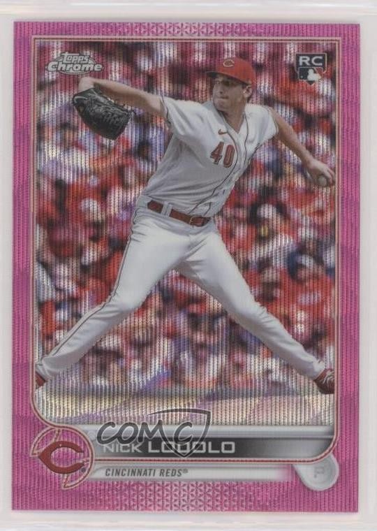 2022 Topps Chrome Update Pink Wave Refractor Nick Lodolo #USC123 09wc