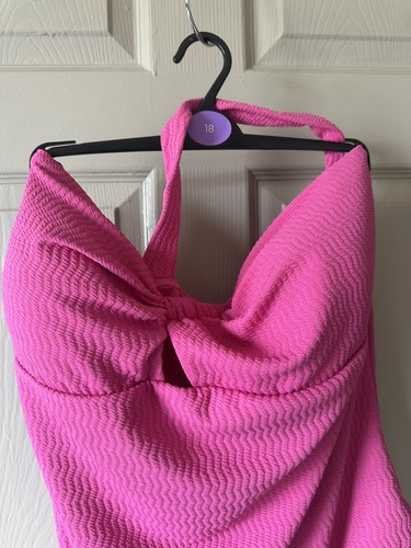 Costume da bagno monospalla rosa TU (Sainsbury’s) taglia 26 nuovo con etichetta - Foto 2 di 4