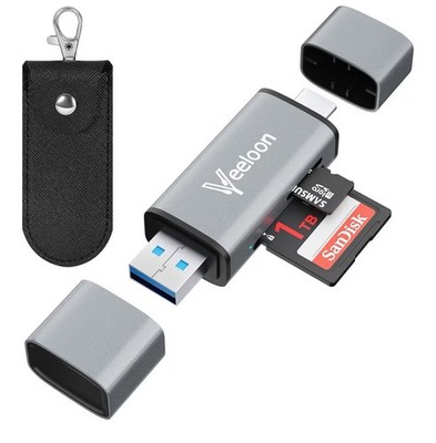 Card Reader USB 3.0 Type C Micro SD TF OTG Smart Memory Adapter 2 pack, [H]