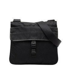 Prada Triangle Logo Plate Shoulder Bag