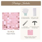Instahibit 10x7FT Shimmer Wall Backdrop Stand 72 Pcs Pink Panels Wedding Party — photo 3