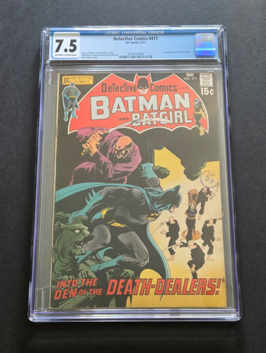 DETECTIVE COMICS #411 • 1ST TALIA AL GHUL • CGC 7.5 OOW PGS • NEAL ADAMS