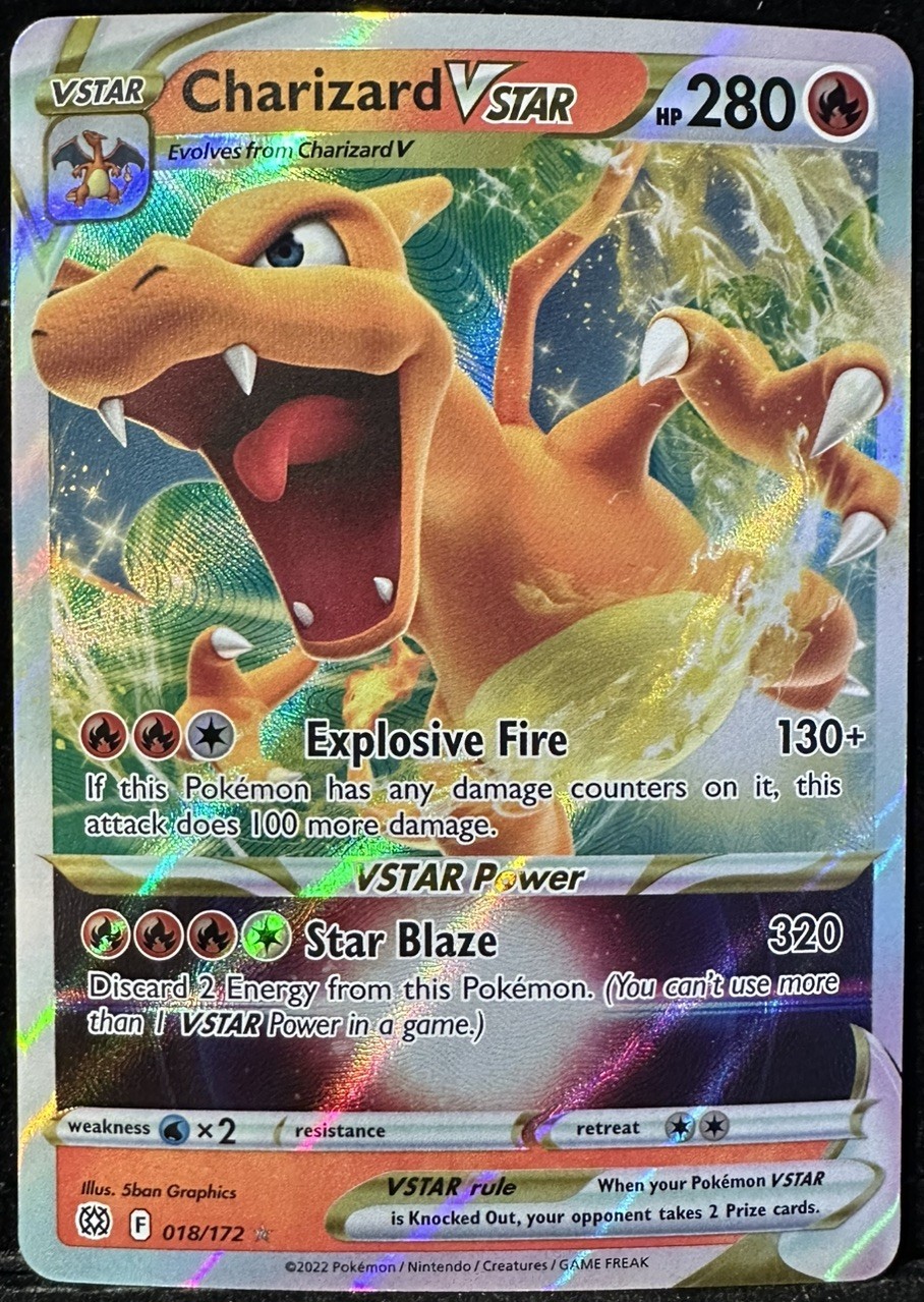 Pokémon Charizard Vstar Ultra Rare Pokemon Sword & Shield Brilliant Stars 18/172