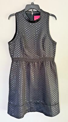 Lilly Pulitzer NWT Zaria $278 Polka Dot Jacquard Cocktail Shift Dress Size 12