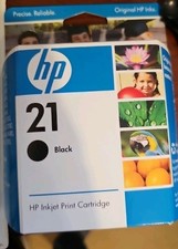 NEW GENUINE - HP 21 BLACK INK CARTRIDGE - C9351AN - SEALED BOX exp 01/2010