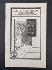 VTG USDA Farmer&rsquo;s Bulletin No. 1180 Housecleaning Made Easier 1926