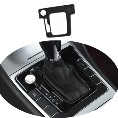 Fit For 2011-2015 VW Passat B7 Black Steel Central Console Gear Shift Panel Trim
