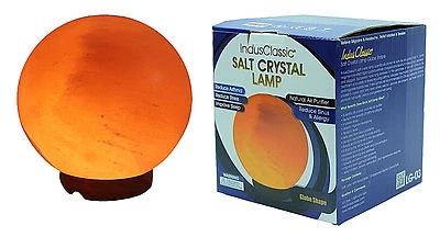 INDUS CLASSIC Indus Himalayan Salt Globe Night Light Lamp Ionizer Air Purifier