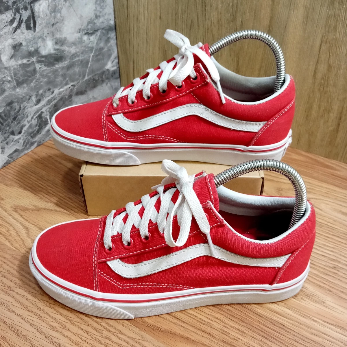 Vans | Toddler Old Skool V Racing Red/True White Shoes