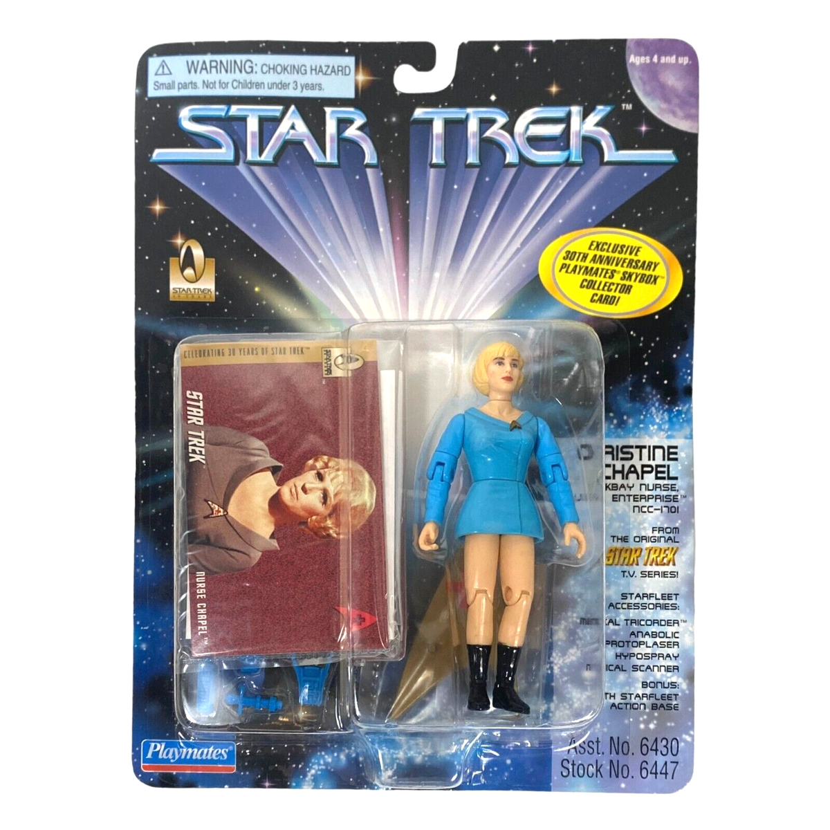 Playmates 1996 Star Trek CHRISTINE CHAPEL NURSE Action Figure
