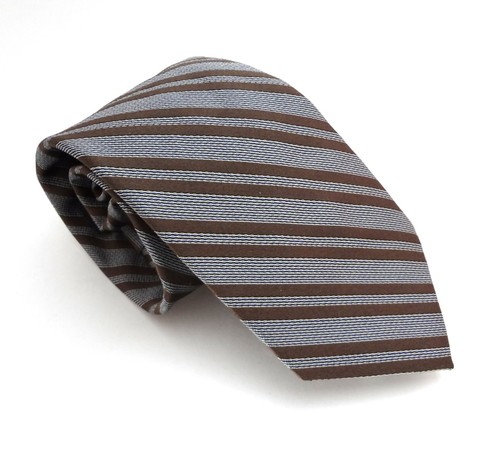 Necktie Joseph Jos A Bank Gray Stripes Silk Men's Tie New Accessories - Picture 2 of 7