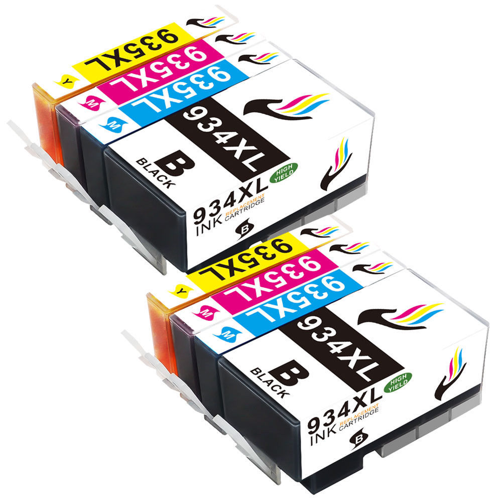 HP 934XL 935XL 8-Pack Ink Set for OfficeJet 6812 6815 6830 Printers  -image