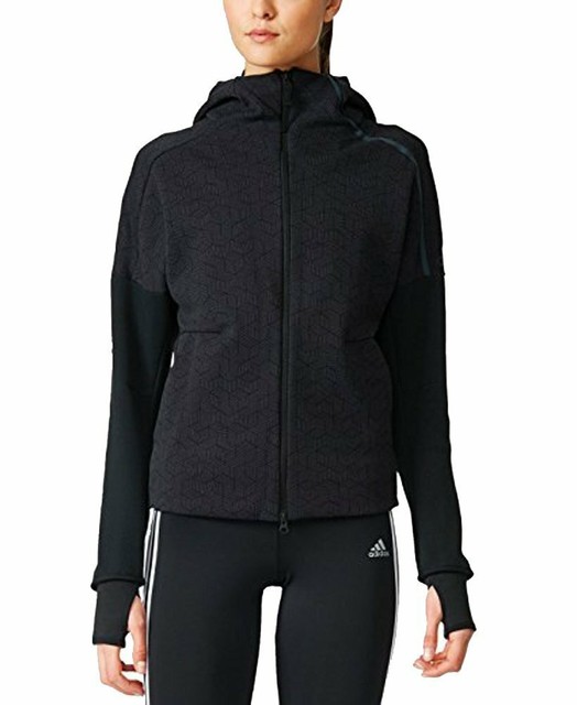 womens black adidas zip hoodie