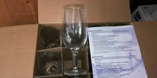 Verres à bière à alcool de collection en verre