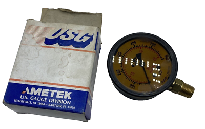 #ad DURO UNITED Damp;U PRESSURE GAUGE 0 600 PSI $14.38