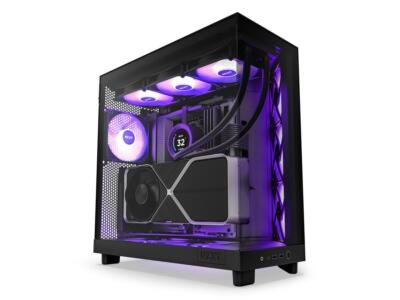 NZXT H6 FLOW RGB Compact Dual-Chamber Mid-Tower Airflow Case