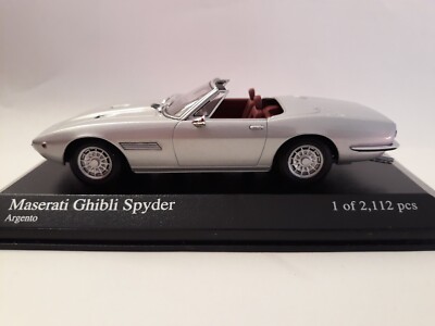 Maserati Ghibli Spyder - silber - 1969 - PKW Modell -  1:43 Minichamps 400123331