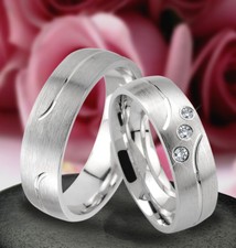 2 Hochzeitsringe Trauringe Eheringe SILBER 925 & Gravur Gratis JK8-3