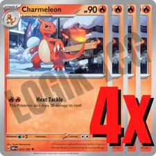 4x Charmeleon 027/197 x4- Obsidian Flames - Pokemon TCG - Uncommon - Playset