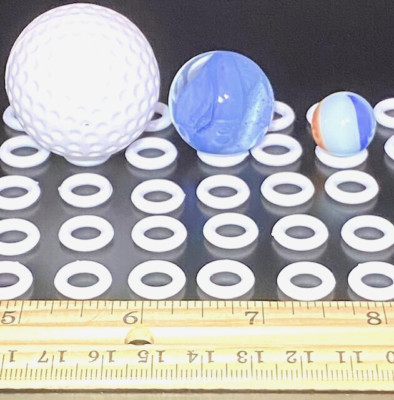  2 DAY SALE!   40 MARBLE MARBLES DISPLAY STAND STANDS COLLECTION HOLDERS (WHITE)