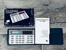 Calcolatrice vintage TEXAS INTRUMENTS TI-1780 (1984- ITALY)