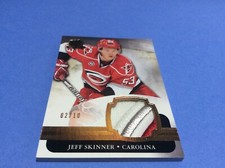 2011 UPPER DECK THE CUP HOCKEY JEFF SKINNER GAME USED PATCH /10 