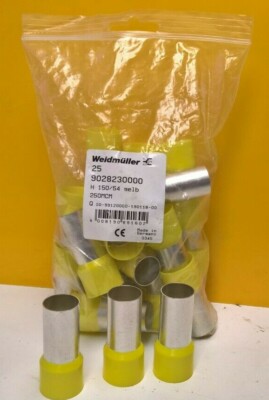 25x Weidmüller H150.0/54 GE 250MCM ferrules 9028230000