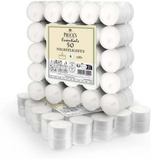 Price's Candles 50 Pack 8 Hour Tea Lights | Clean Vegan & Kosher Friendly...