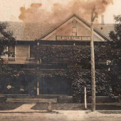 1910s RPPC Beaver Falls House Croghan Lewis County New York Photo Postcard