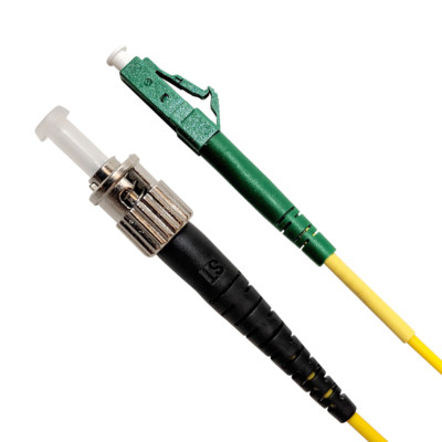 Fiber Optic Cable Patch Cord, Singlemode, Simplex LCAPC to STUPC, 2M (6ft)