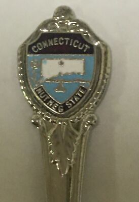 Connecticut Nutmeg State Vintage Souvenir Spoon Collectible