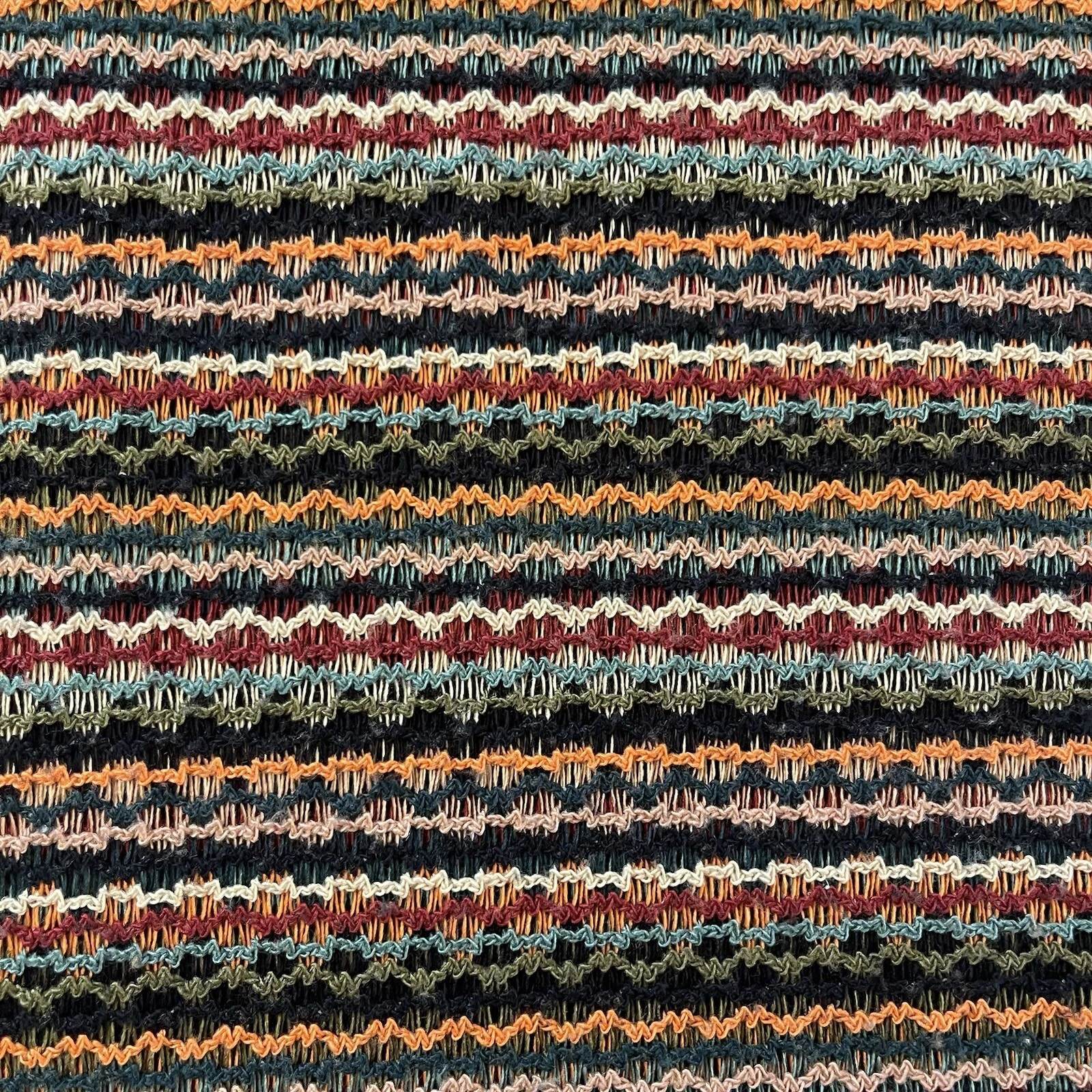 VETEMENTS Abito lungo in maglia multicolore Moda International taglia small donna girocollo