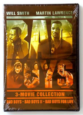 Bad Boys Triple Feature: Bad Boys, Bad Boys 2 & Bad Boys for Life (DVD/2022) New