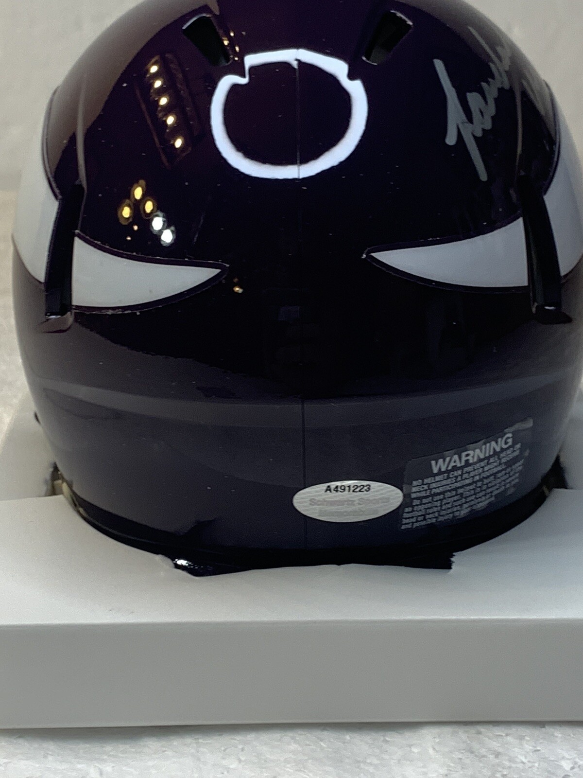 Randall McDaniel Signed Vikings Riddell Speed Mini Helmet  - (SS COA)